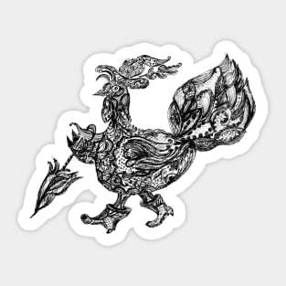 Ornamental Turkey Bird Sticker